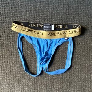Medium blue Andrew Christian jock strap